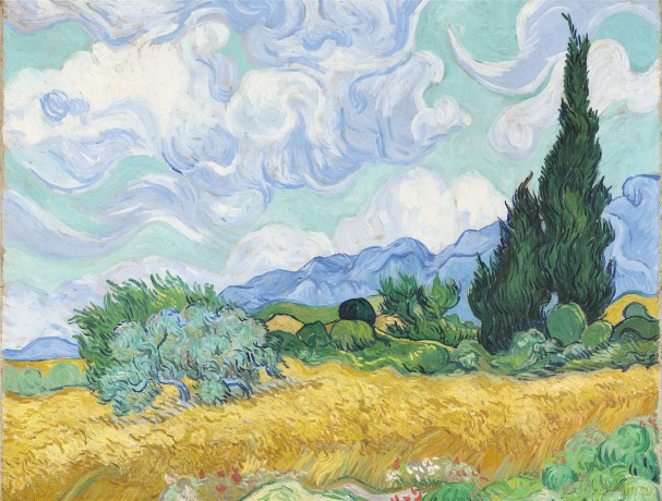 National Gallery 1000 Piece Jigsaw Puzzle - A Wheatfield, with Cypresses - Made In The UK - Incredibly Detailed - Hi-def Image - 100% Recycled Puzzle Board [PUZZLE]