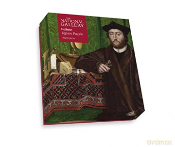 National Gallery 1000 Piece Jigsaw Puzzle - Jean de Dinteville and Georges de Selve ('The Ambassadors') - Made In The UK - Incredibly Detailed - Hi-Def Image - 100% Recycled Puzzle Board [PUZZLE]