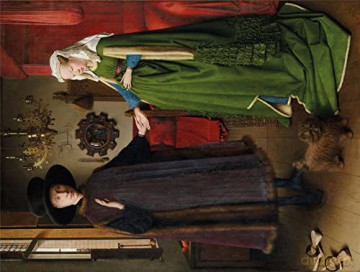 National Gallery 1000 Piece Jigsaw Puzzle - Portrait of Giovanni Arnolfini and his Wife - Made In The UK - Incredibly Detailed - Hi-Def Image - 100% Recycled Puzzle Board [PUZZLE]