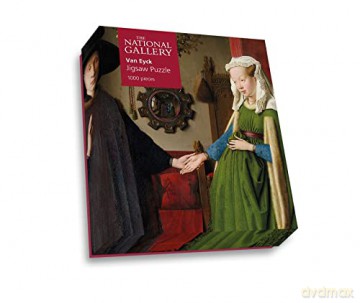 National Gallery 1000 Piece Jigsaw Puzzle - Portrait of Giovanni Arnolfini and his Wife - Made In The UK - Incredibly Detailed - Hi-Def Image - 100% Recycled Puzzle Board [PUZZLE]