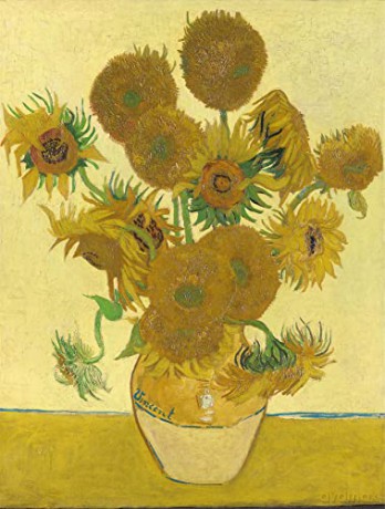 National Gallery 1000 Piece Jigsaw Puzzle - Sunflowers By Vincent Van Gough - Made In The UK - Incredibly Detailed - Hi-Def Image - 100% Recycled Puzzle Board [PUZZLE]