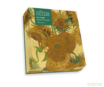 National Gallery 1000 Piece Jigsaw Puzzle - Sunflowers By Vincent Van Gough - Made In The UK - Incredibly Detailed - Hi-Def Image - 100% Recycled Puzzle Board [PUZZLE]