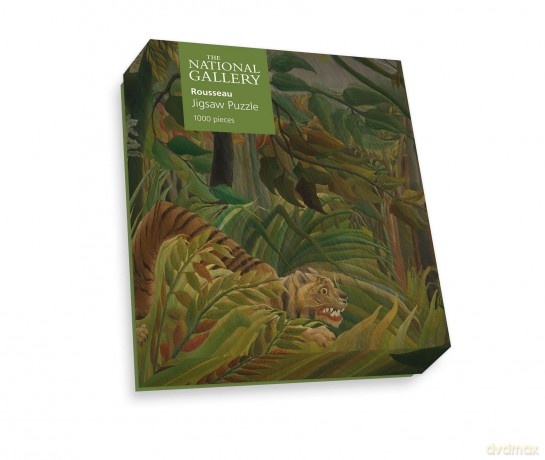 National Gallery 1000 Piece Jigsaw Puzzle - Surprised! By Henri Rousseau - Made In The UK - Incredibly Detailed - Hi-def Image - 100% Recycled Puzzle Board [PUZZLE]