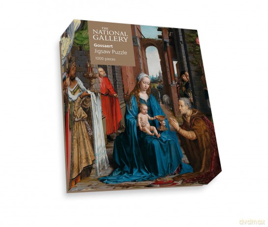 National Gallery 1000 Piece Jigsaw Puzzle - The Adoration of the Kings - Made In The UK - Incredibly Detailed - Hi-Def Image - 100% Recycled Puzzle Board [PUZZLE]