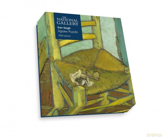 National Gallery 1000 Piece Jigsaw Puzzle - Van Gogh's Chair - Made In The UK - Incredibly Detailed - Hi-Def Image - 100% Recycled Puzzle Board [PUZZLE]