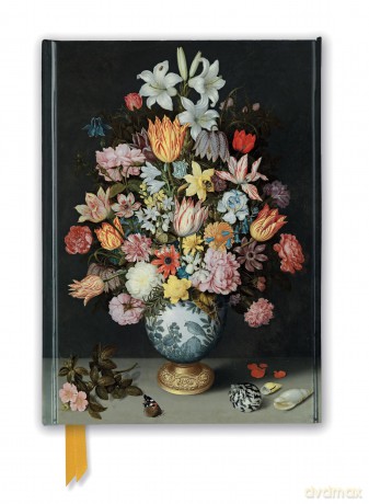 National Gallery: Bosschaert the Elder: Still Life of Flowers (Foiled Journal): Bosschaert the Elder - Still Life of Flowers in a Wan-li Vase (Flame Tree Notebooks) - Flame Tree Studio [KSIĄŻKA]