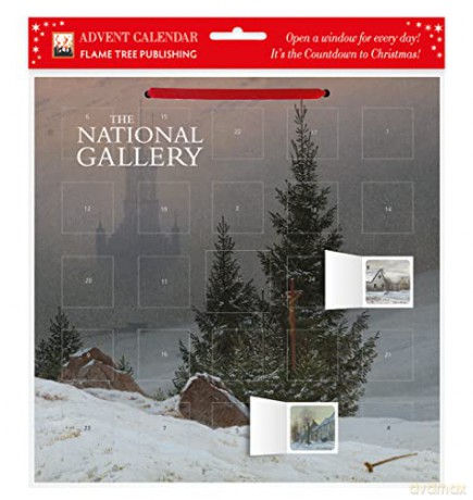 National Gallery: Trafalgar Square at Christmas Kalendarz Adwentowy (with stickers) - Flame Tree Studio [KALENDARZ]