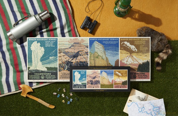 National Parks 1,000 Piece Panoramic Puzzle - Brass Monkey [KSIĄŻKA]