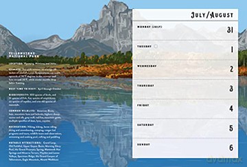 National Parks 2024 Weekly Planner: July 2023 - December 2024 - Editors of Rock Point [KALENDARZ]