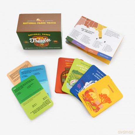 National Parks Trivia: A Card Game: 400 Questions to Test the Knowledge of Every Enthusiast (Ultimate Trivia Card Games): 390 Questions to Test the Knowledge of Every Enthusiast - Emily Hoff [KSIĄŻKA]