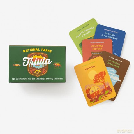 National Parks Trivia: A Card Game: 400 Questions to Test the Knowledge of Every Enthusiast (Ultimate Trivia Card Games): 390 Questions to Test the Knowledge of Every Enthusiast - Emily Hoff [KSIĄŻKA]