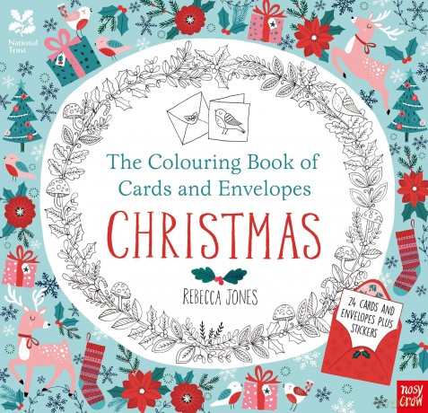 National Trust: The Colouring Book of Cards and Envelopes - Christmas (Colouring Cards and Envelopes Series) - Rebecca Jones [KSIĄŻKA]