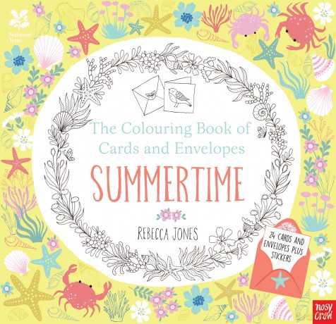 National Trust: The Colouring Book of Cards and Envelopes - Summertime (Colouring Cards and Envelopes Series) - Rebecca Jones [KSIĄŻKA]