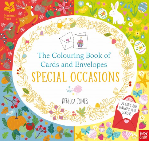 National Trust: The Colouring Book of Cards and Envelopes: Special Occasions (Colouring Cards and Envelopes Series) - Rebecca Jones [KSIĄŻKA]