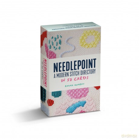 Needlepoint: A modern stitch directory in 50 cards - Emma Homent [KSIĄŻKA]