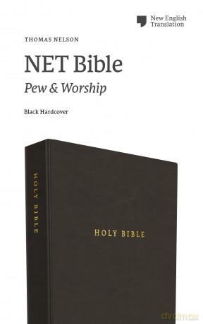 NET Bible, Pew and Worship, Hardcover, Black, Comfort Print: Holy Bible - Thomas Nelson [KSIĄŻKA]