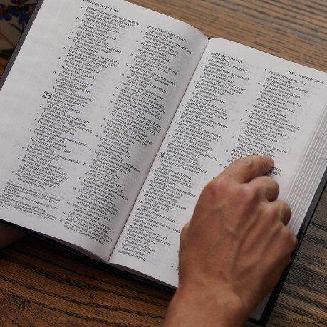 NET Bible, Pew and Worship, Hardcover, Black, Comfort Print: Holy Bible - Thomas Nelson [KSIĄŻKA]