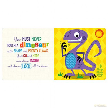 Never Touch a Dinosaur (Touch and Feel) - Make Believe Ideas [KSIĄŻKA]