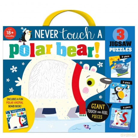 Never Touch A Polar Bear Jigsaw Puzzle and Book (Gift Box) - Rosie Greening [KSIĄŻKA]