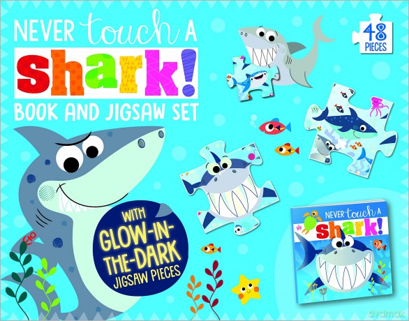 Never Touch A Shark Book and Jigsaw Boxset - Rosie Greening [KSIĄŻKA]