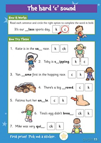 New 10 Minutes a Day English for Ages 5-7 (with reward stickers) (CGP KS1 Activity Books and Cards) - CGP Books [KSIĄŻKA]