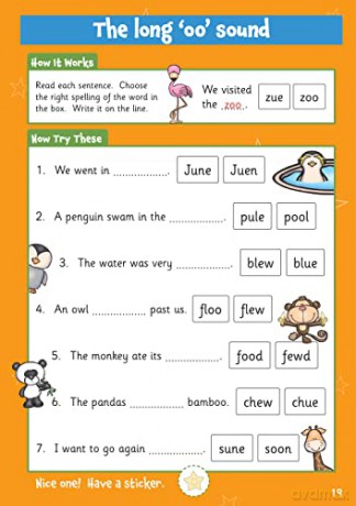 New 10 Minutes a Day English for Ages 5-7 (with reward stickers) (CGP KS1 Activity Books and Cards) - CGP Books [KSIĄŻKA]