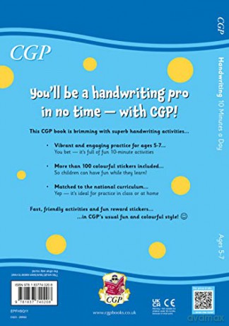 New 10 Minutes a Day Handwriting for Ages 5-7 (with reward stickers) (CGP KS1 Activity Books and Cards) - CGP Books [KSIĄŻKA]
