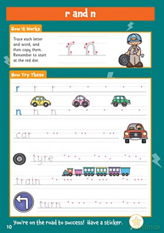 New 10 Minutes a Day Handwriting for Ages 5-7 (with reward stickers) (CGP KS1 Activity Books and Cards) - CGP Books [KSIĄŻKA]
