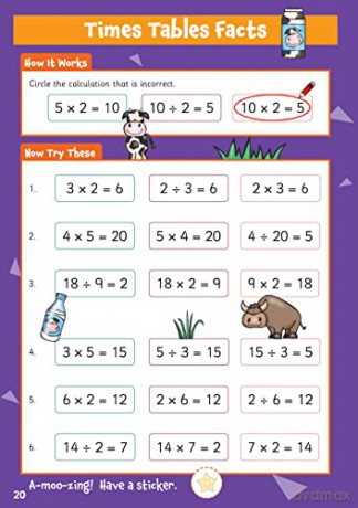 New 10 Minutes a Day Maths for Ages 5-7 (with reward stickers) (CGP KS1 Activity Books and Cards) - CGP Books [KSIĄŻKA]