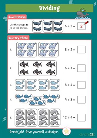 New 10 Minutes a Day Maths for Ages 5-7 (with reward stickers) (CGP KS1 Activity Books and Cards) - CGP Books [KSIĄŻKA]