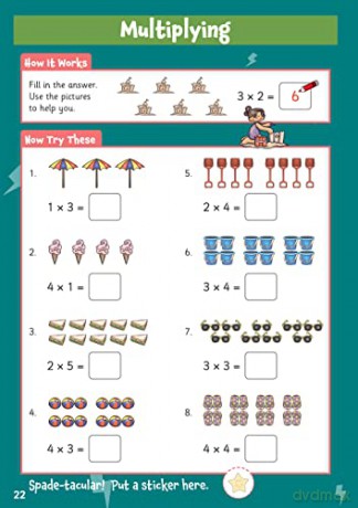 New 10 Minutes a Day Maths for Ages 5-7 (with reward stickers) (CGP KS1 Activity Books and Cards) - CGP Books [KSIĄŻKA]