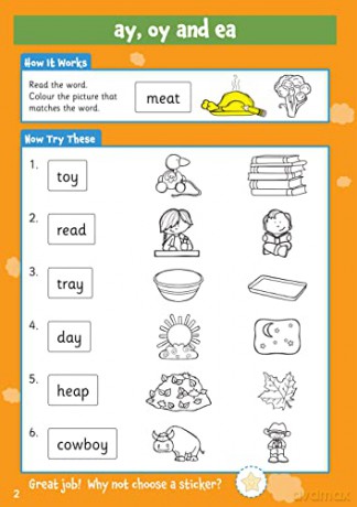 New 10 Minutes a Day Phonics for Ages 5-7 (with reward stickers) (CGP KS1 Activity Books and Cards) - CGP Books [KSIĄŻKA]