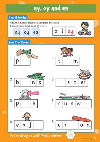 New 10 Minutes a Day Phonics for Ages 5-7 (with reward stickers) (CGP KS1 Activity Books and Cards) - CGP Books [KSIĄŻKA]