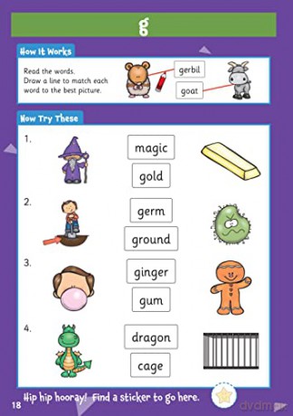 New 10 Minutes a Day Phonics for Ages 5-7 (with reward stickers) (CGP KS1 Activity Books and Cards) - CGP Books [KSIĄŻKA]