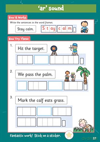 New 10 Minutes a Day Phonics for Ages 5-7 (with reward stickers) (CGP KS1 Activity Books and Cards) - CGP Books [KSIĄŻKA]