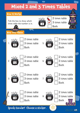 New 10 Minutes a Day Times Tables for Ages 5-7 (with reward stickers) (CGP KS1 Activity Books and Cards) - CGP Books [KSIĄŻKA]