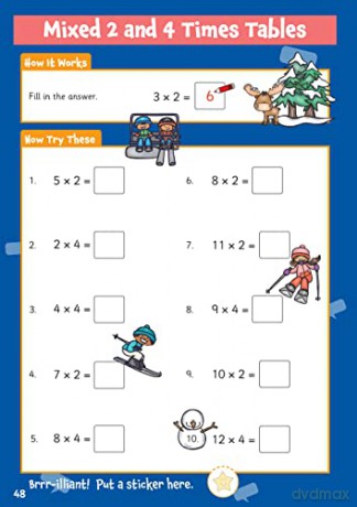 New 10 Minutes a Day Times Tables for Ages 5-7 (with reward stickers) (CGP KS1 Activity Books and Cards) - CGP Books [KSIĄŻKA]