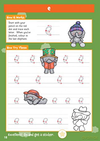 New 10 Minutes a Day Writing for Ages 3-5 (with reward stickers) (CGP Reception Activity Books and Cards) - CGP Books [KSIĄŻKA]
