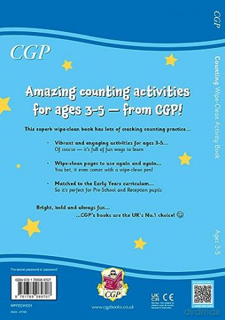 New Counting Wipe-Clean Activity Book for Ages 3-5 (with pen) (CGP Reception Activity Books and Cards) - CGP Books [KSIĄŻKA]