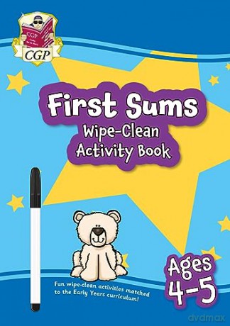 New First Sums Wipe-Clean Activity Book for Ages 4-5 (with pen) (CGP Reception Activity Books and Cards) - CGP Books [KSIĄŻKA]