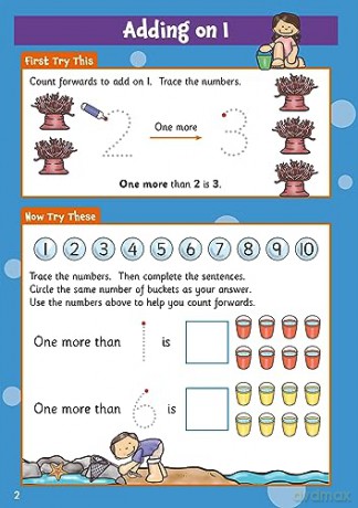 New First Sums Wipe-Clean Activity Book for Ages 4-5 (with pen) (CGP Reception Activity Books and Cards) - CGP Books [KSIĄŻKA]