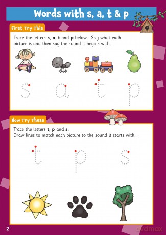 New First Words Wipe-Clean Activity Book for Ages 3-5 (with pen) (CGP Reception Activity Books and Cards) - CGP Books [KSIĄŻKA]