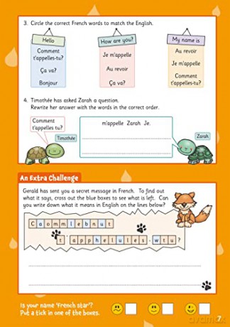 New French Activity Book for Ages 5-7 (with Online Audio) (CGP KS1 Activity Books and Cards) - CGP Books [KSIĄŻKA]