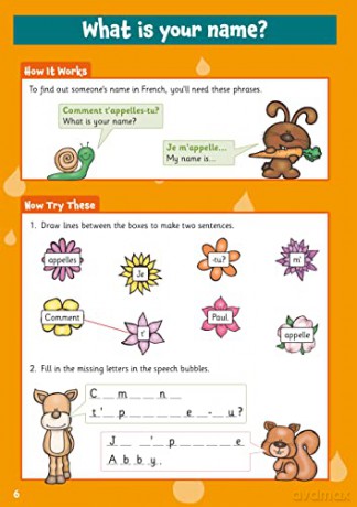 New French Activity Book for Ages 5-7 (with Online Audio) (CGP KS1 Activity Books and Cards) - CGP Books [KSIĄŻKA]