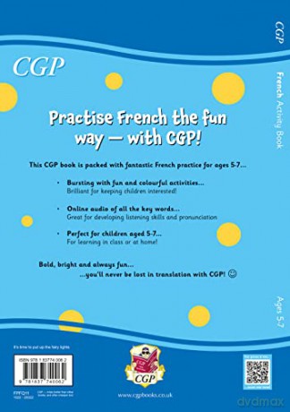 New French Activity Book for Ages 5-7 (with Online Audio) (CGP KS1 Activity Books and Cards) - CGP Books [KSIĄŻKA]