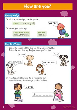 New French Activity Book for Ages 5-7 (with Online Audio) (CGP KS1 Activity Books and Cards) - CGP Books [KSIĄŻKA]