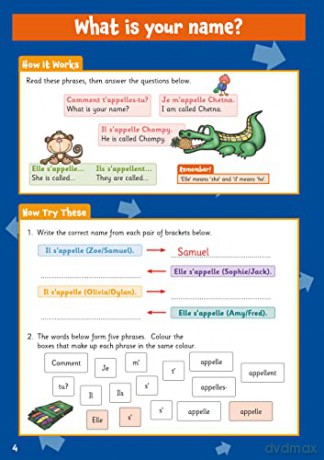 New French Activity Book for Ages 7-9 (with Online Audio) (CGP KS2 Activity Books and Cards) - CGP Books [KSIĄŻKA]