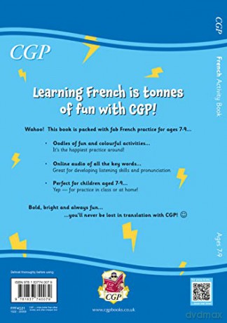 New French Activity Book for Ages 7-9 (with Online Audio) (CGP KS2 Activity Books and Cards) - CGP Books [KSIĄŻKA]