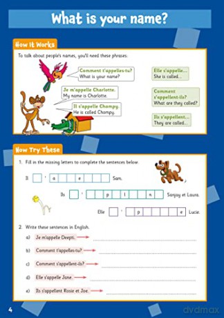 New French Activity Book for Ages 9-11 (with Online Audio) (CGP KS2 Activity Books and Cards) - CGP Books [KSIĄŻKA]