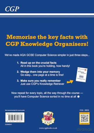 New GCSE Computer Science AQA Knowledge Organiser - CGP Books [KSIĄŻKA]
